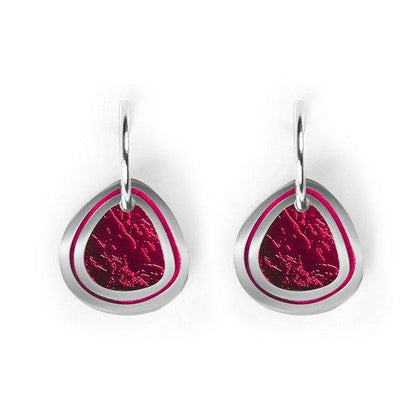 Pink Natural Eclectic Creole Earrings | The Jewellery Stop