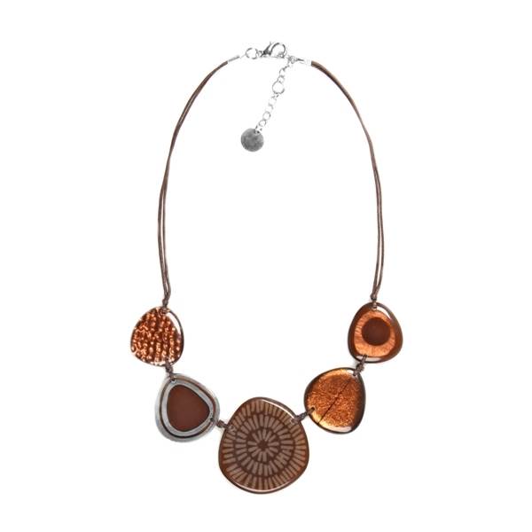 Brown Natural Eclectic Necklace