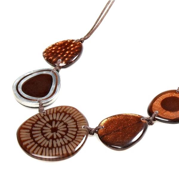 Brown Natural Eclectic Necklace