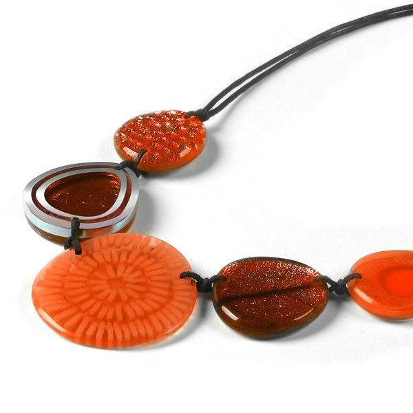 Orange Natural Eclectic Necklace