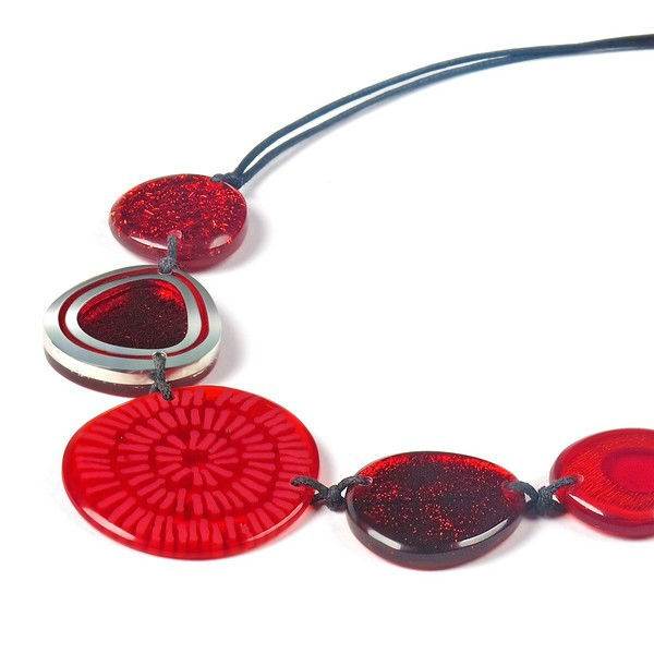 Red Natural Eclectic Necklace