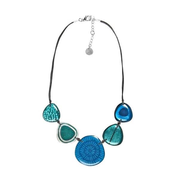 Teal Natural Eclectic Necklace