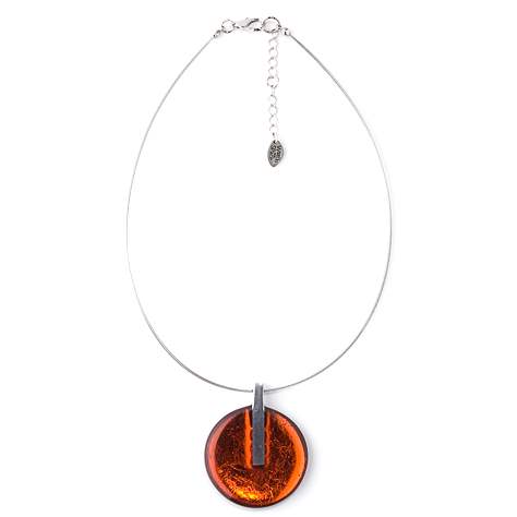 Orange Lollipop Pendant | The Jewellery Stop