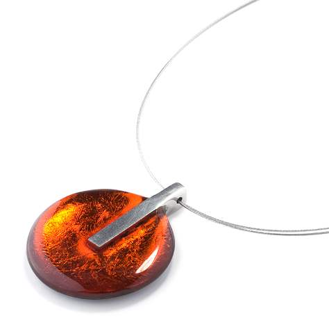 Orange Lollipop Pendant | The Jewellery Stop