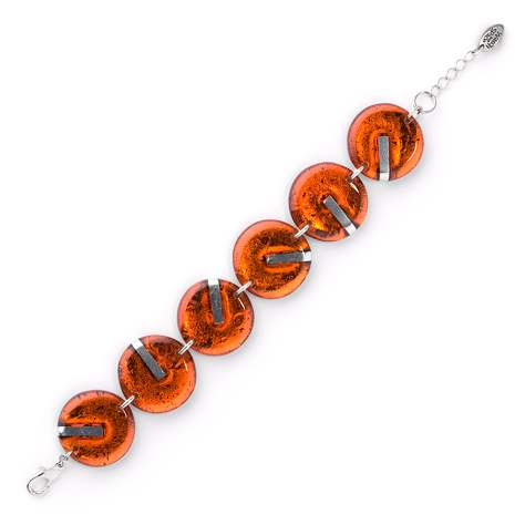 Orange Lollipop Bracelet