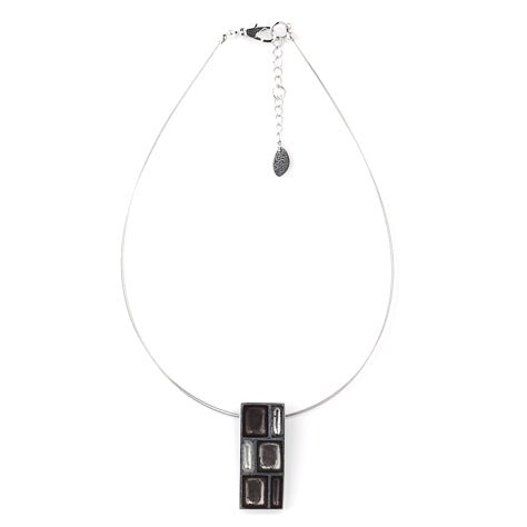 Black Pewter Frame Pendant | The Jewellery Stop