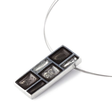 Black Pewter Frame Pendant | The Jewellery Stop