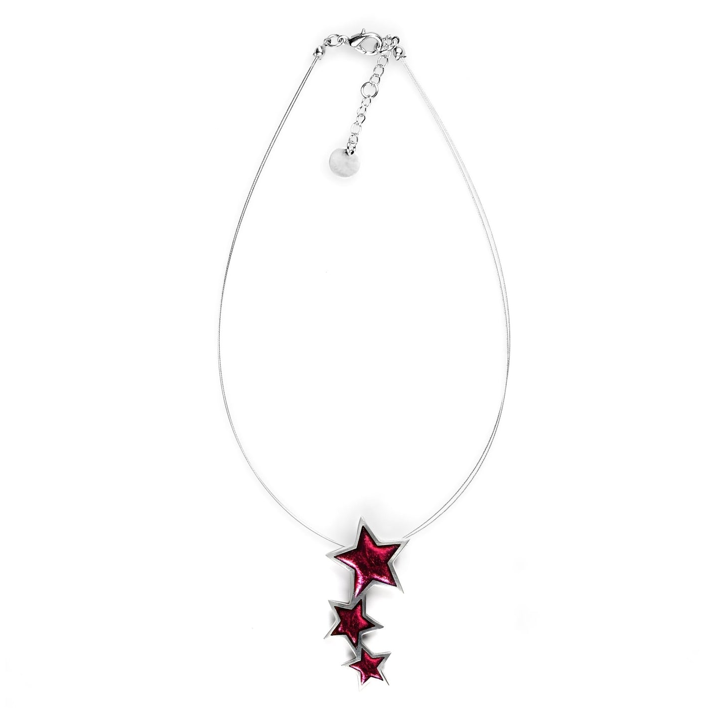 Pink Pewter Star 3 Piece Pendant | The Jewellery Stop
