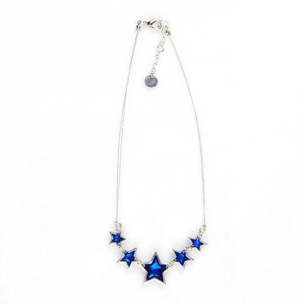 Azure Pewter Star Necklace