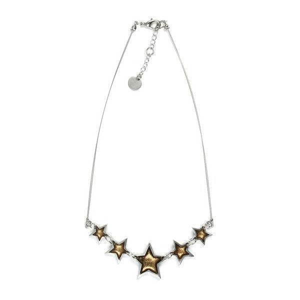 Gold Pewter Star Necklace