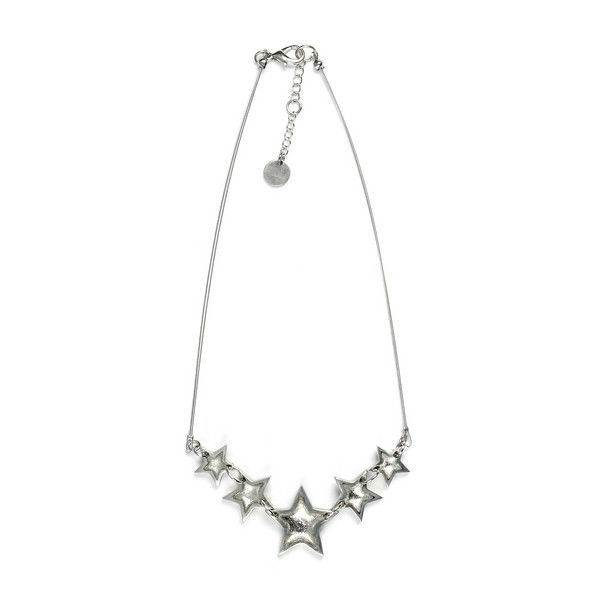 Silver Pewter Star Necklace