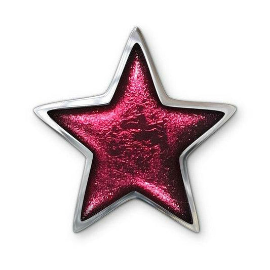 Pink Pewter Star Brooch | The Jewellery Stop