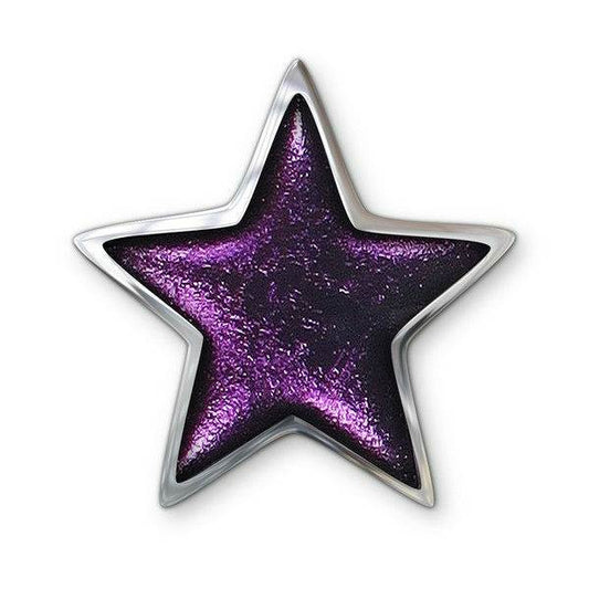 Purple Pewter Star Brooch | The Jewellery Stop