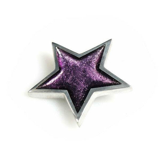 Purple Pewter Star Brooch | The Jewellery Stop