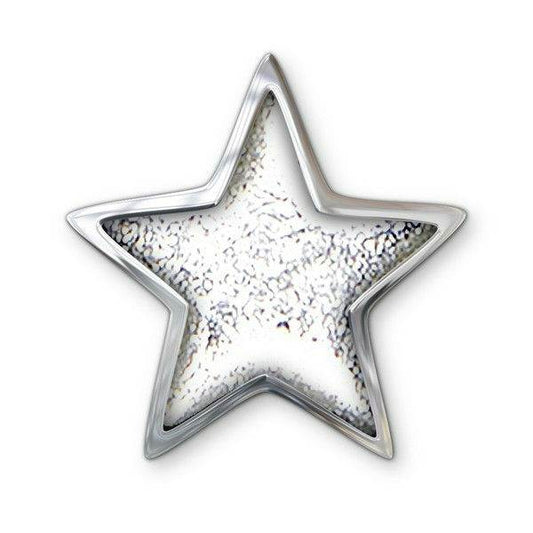 Silver Pewter Star Brooch | The Jewellery Stop