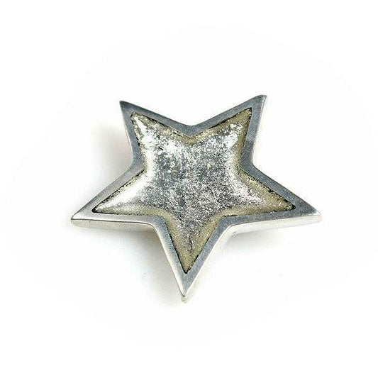 Silver Pewter Star Brooch | The Jewellery Stop