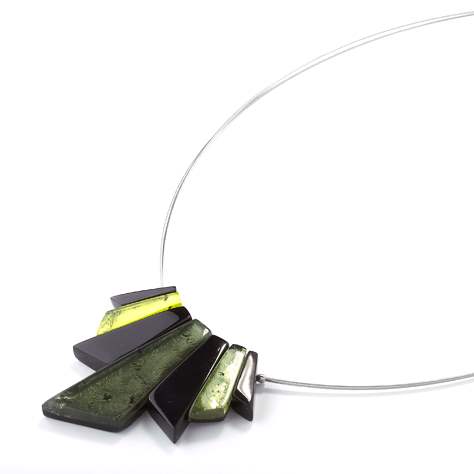 Green Deco Small Necklace