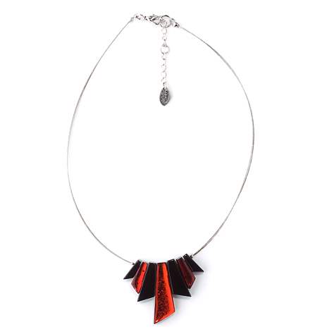 Red Deco Small Necklace