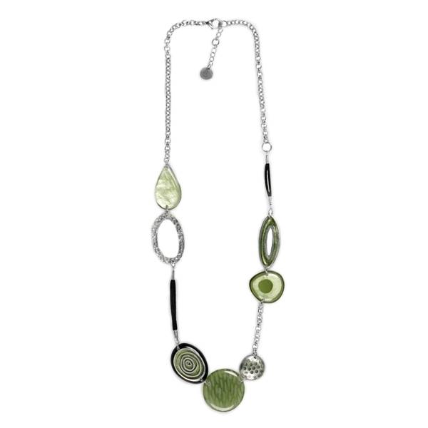 Moss Natural Eclectic Long Necklace