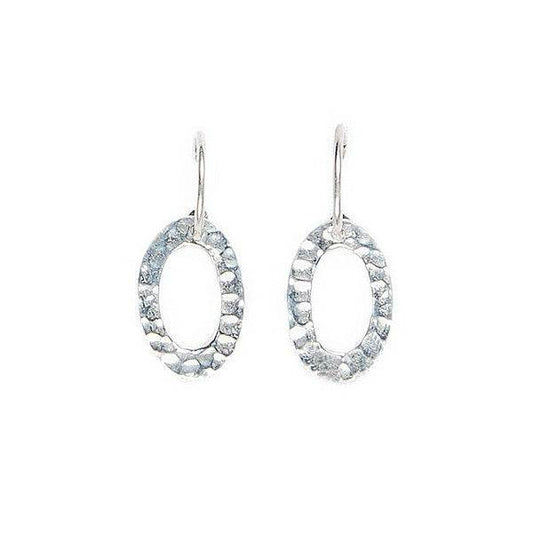 Pewter Natural Eclectic Pewter Creole Earrings | The Jewellery Stop