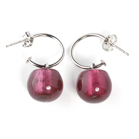 Pink Bam Bam Creole Earrings | The Jewellery Stop