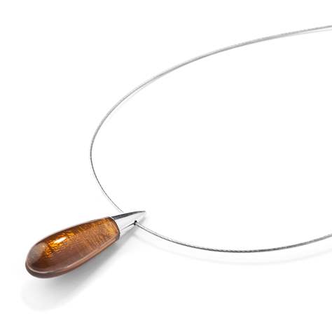 Caramel Raindrop Pendant | The Jewellery Stop