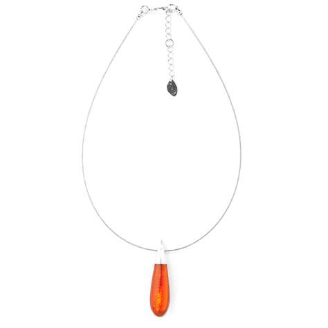 Orange Raindrop Pendant | The Jewellery Stop