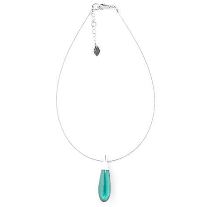 Teal Raindrop Pendant | The Jewellery Stop