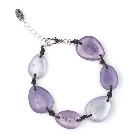 Lilac Matte Eclectic Bracelet | The Jewellery Stop