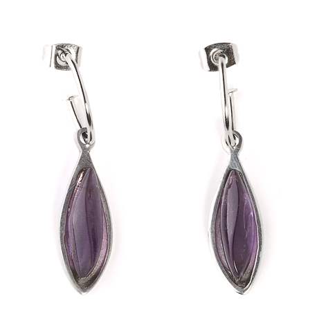 Purple Dragonfly Creole Earrings | The Jewellery Stop