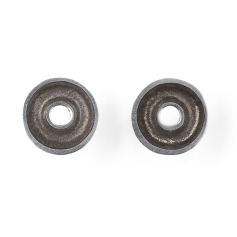 Black Pewter Doughnut Stud Earrings | The Jewellery Stop