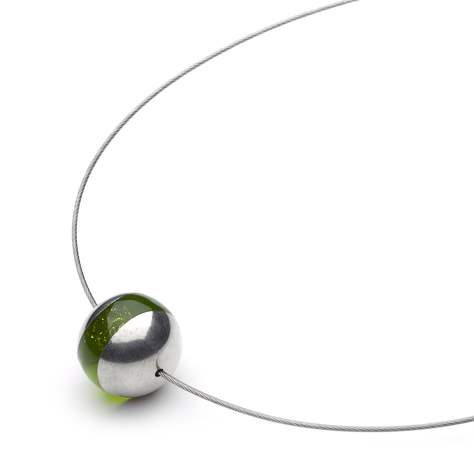 Green Pewter Balls Pendant | The Jewellery Stop