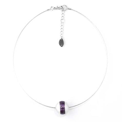 Purple Pewter Balls Pendant | The Jewellery Stop