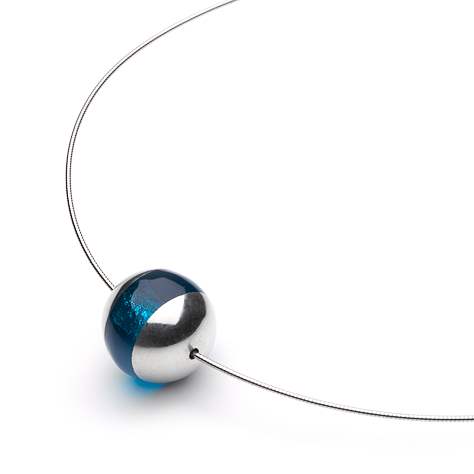 Turquoise Pewter Balls Pendant | The Jewellery Stop