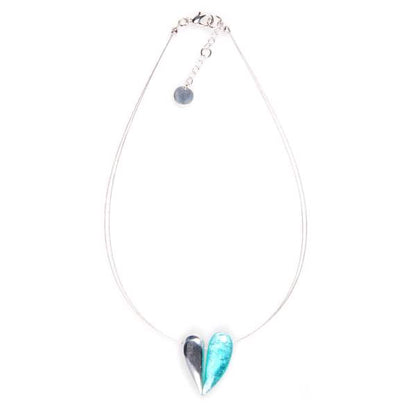 Aqua United Heart Pendant