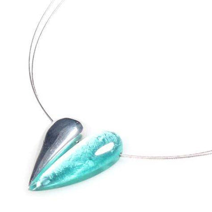 Aqua United Heart Pendant
