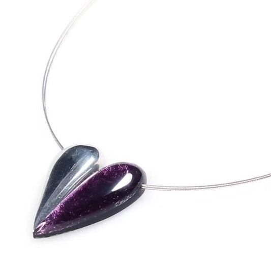 Purple United Heart Pendant | The Jewellery Stop