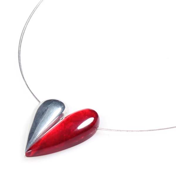 Red United Heart Pendant