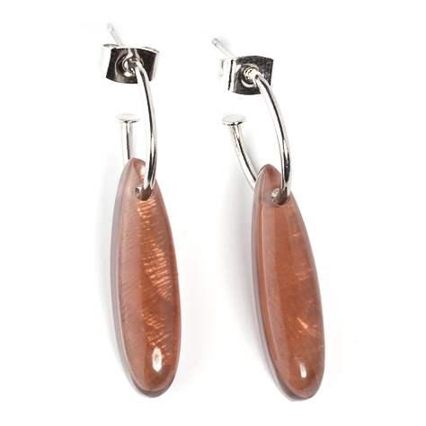 Chocolate Palm Creole Earrings | The Jewellery Stop