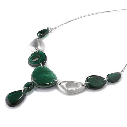 Emerald Eclectic Pebble Classic Necklace