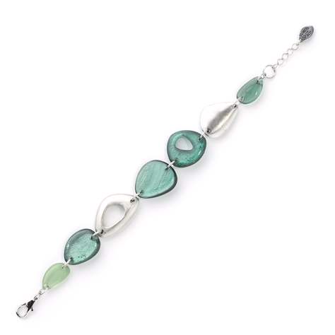 Emerald Eclectic Pebble Classic Bracelet