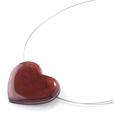 Chocolate Shell Heart Pendant