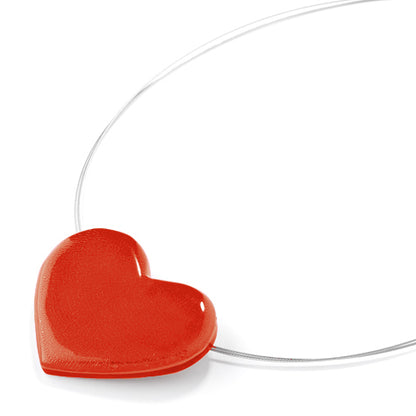 Red Shell Heart Pendant