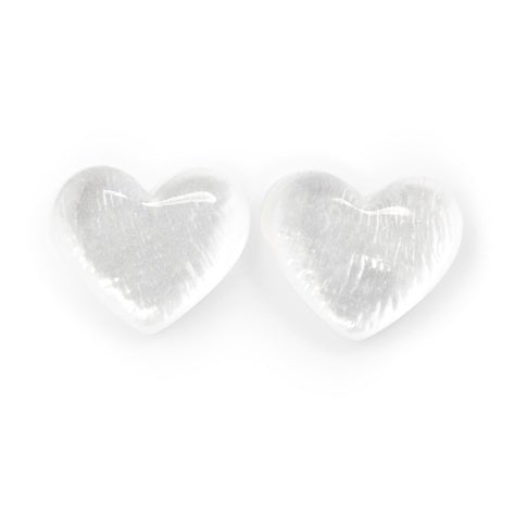 White Shell Heart Stud Earrings | The Jewellery Stop
