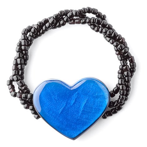 Blue Shell Heart Bracelet | The Jewellery Stop