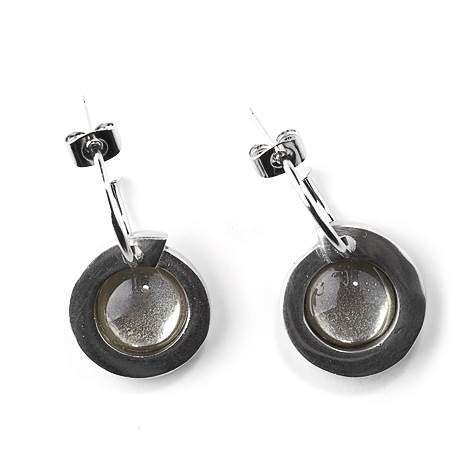 Clear Vortex Creole Earrings | The Jewellery Stop