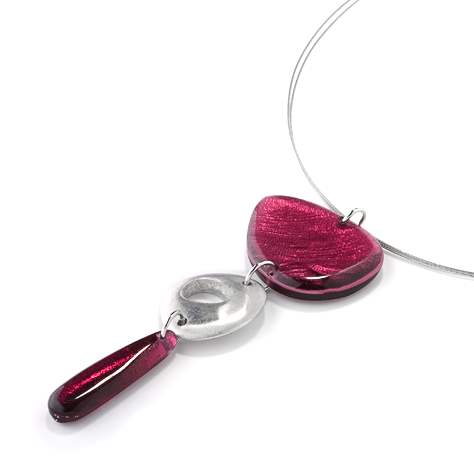 Berry Eclectic Pebble Pendant | The Jewellery Stop