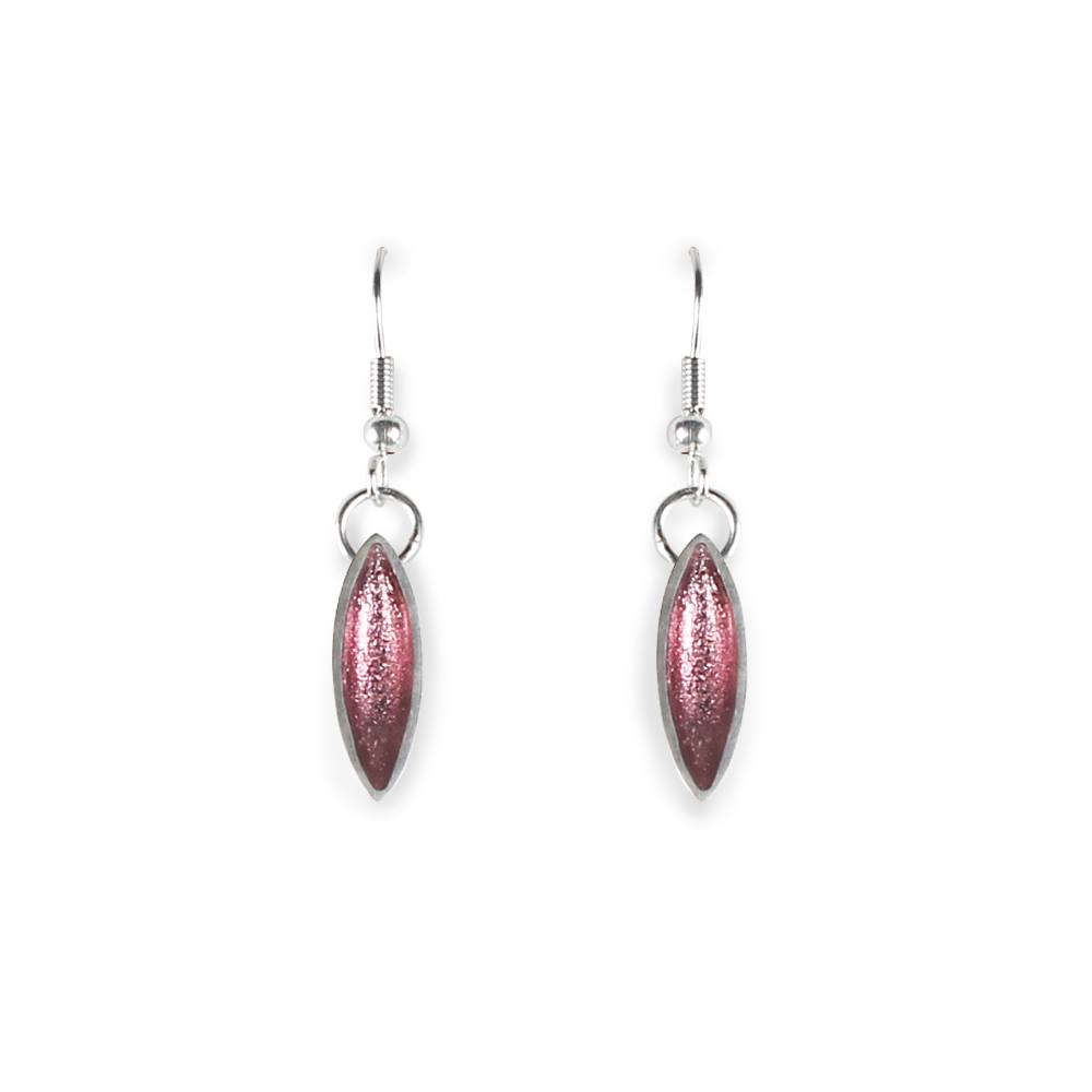 Pink Bamboo Shoot Fish Hook Earrings | The Jewellery Stop