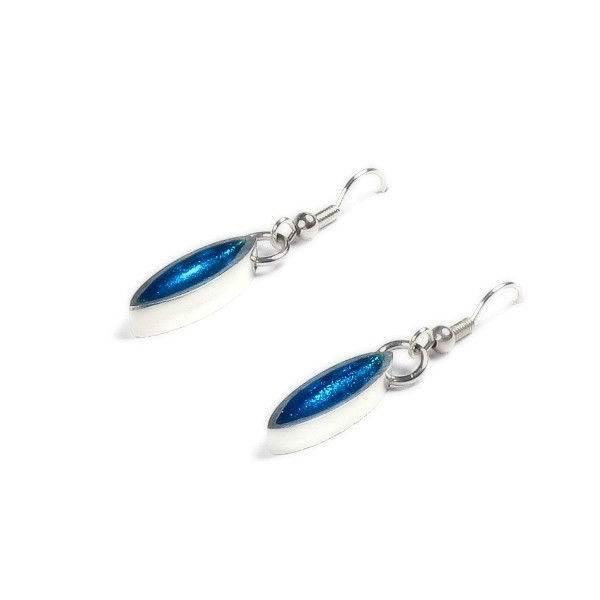 Turquoise Bamboo Shoot Fish Hook Earrings | The Jewellery Stop