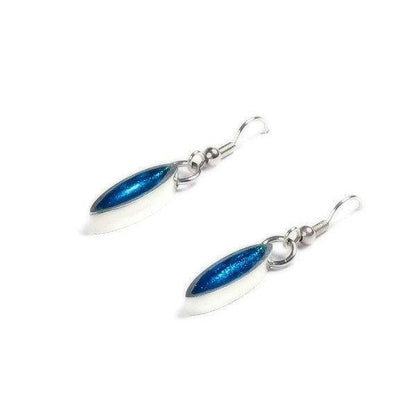 Turquoise Bamboo Shoot Fish Hook Earrings | The Jewellery Stop